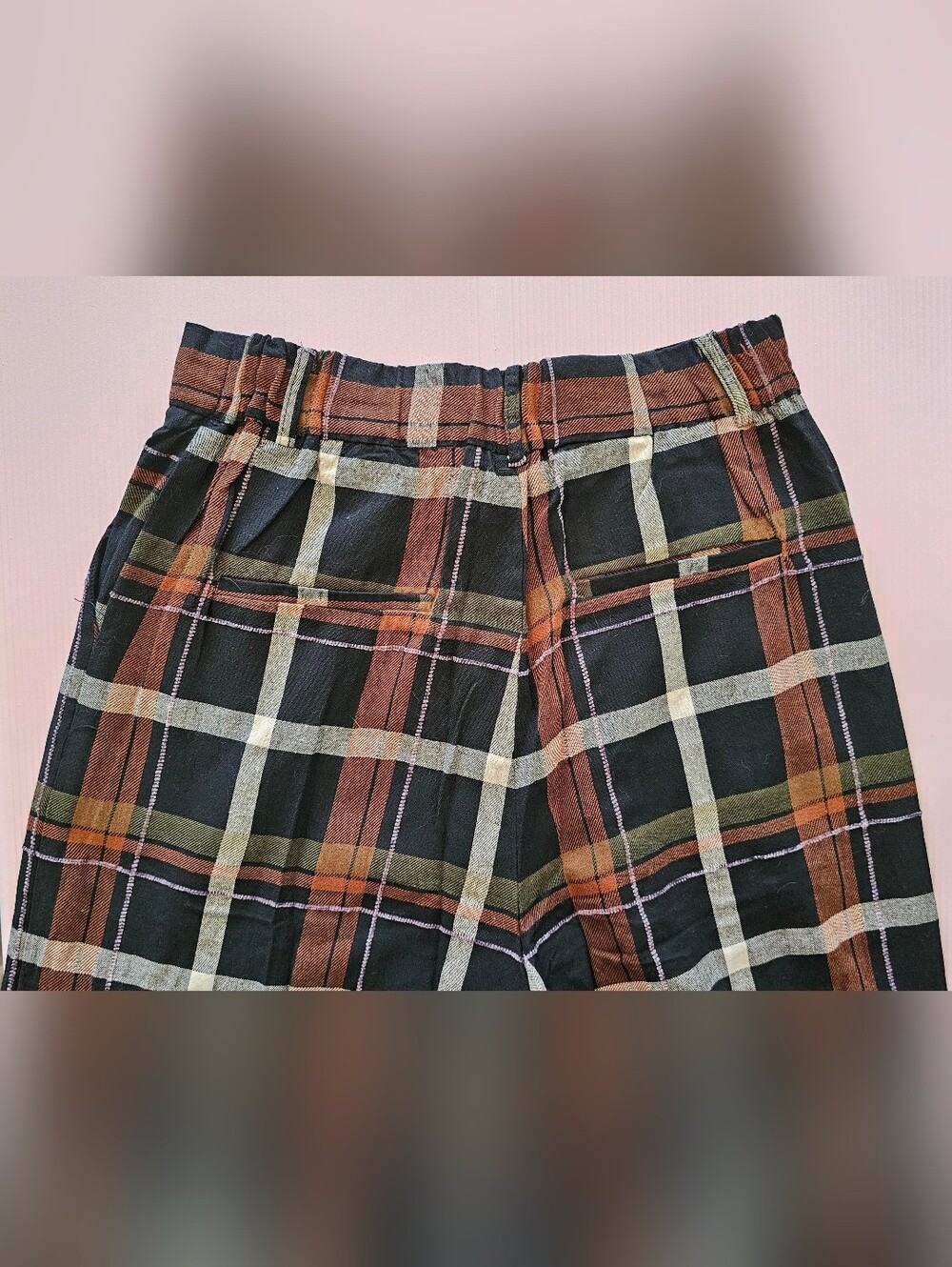 FRNCH Straight Plaid Pants - Picture 3 of 7